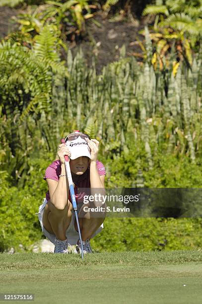 Natalie Gulbis during the third round of the ADT Championship at the Trump International Golf Club in West Palm Beach, Florida on Saturday, November...