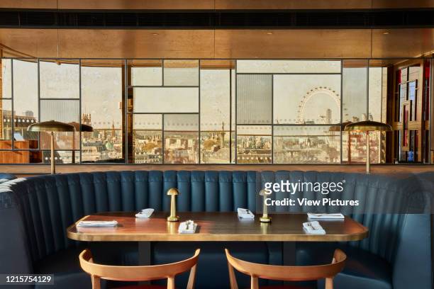 Restaurant interior. Indigo Hotel, Leicester Square, London, United Kingdom. Architect: Michaelis Boyd Associates Ltd, 2018..