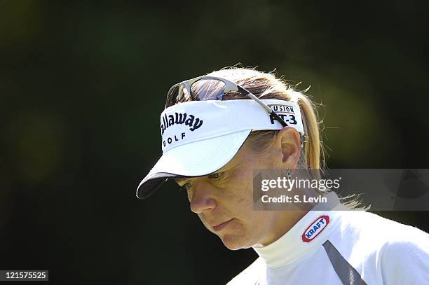 Annika Sorenstam during the continuation of the second round of the Jamie Farr Owens Corning Classic at Highland Meadows Golf Club in Sylvania, Ohio,...