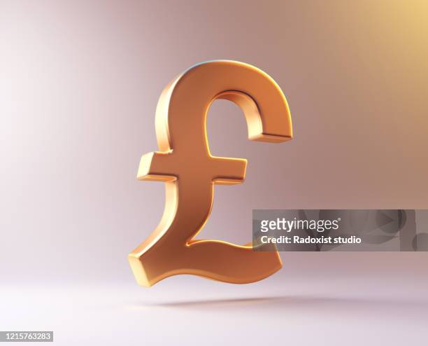currency symbol pound sign - british currency stockfoto's en -beelden