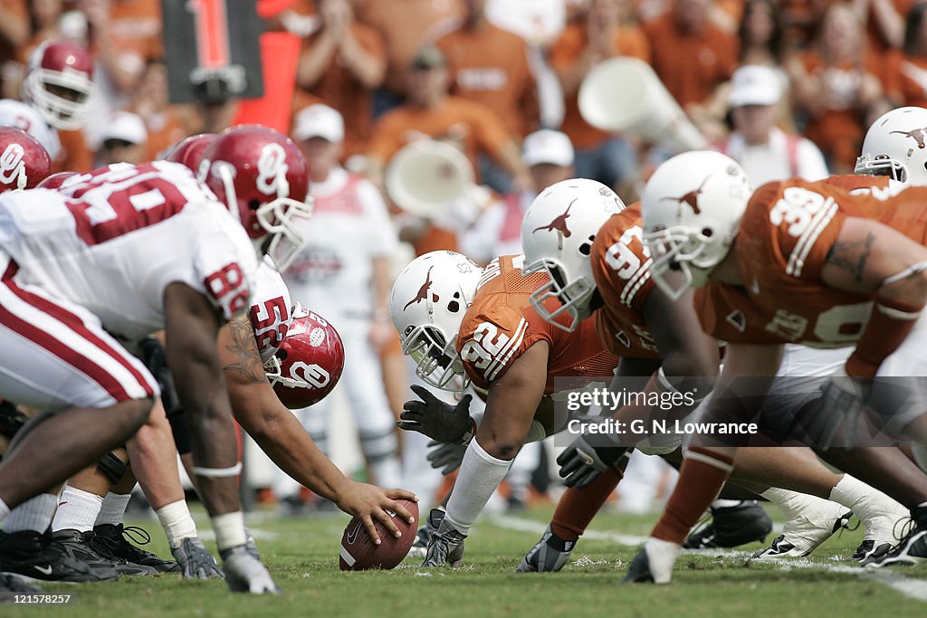 NCAA Football - Oklahoma vs Texas - October 8, 2005