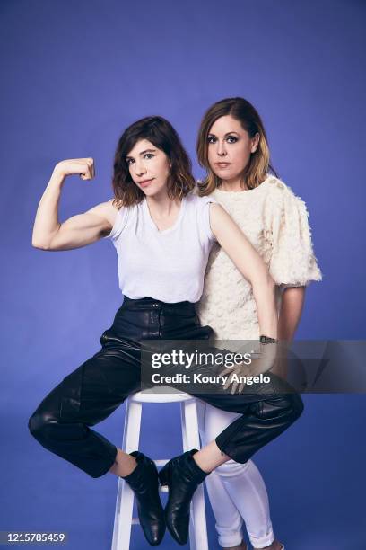 Band Sleater-Kinney are photographed for Under the Radar Magazine on July 9, 2019 in Los Angeles, California.