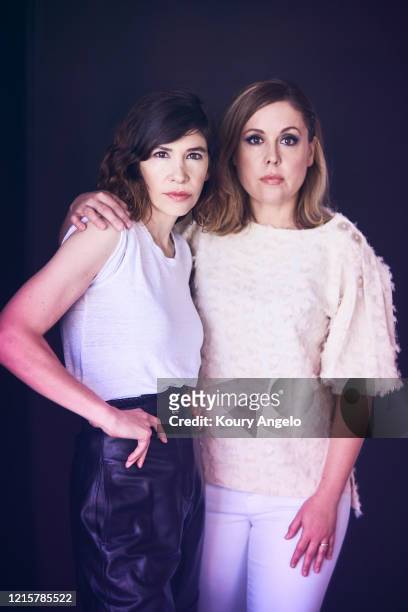 Band Sleater-Kinney are photographed for Under the Radar Magazine on July 9, 2019 in Los Angeles, California.