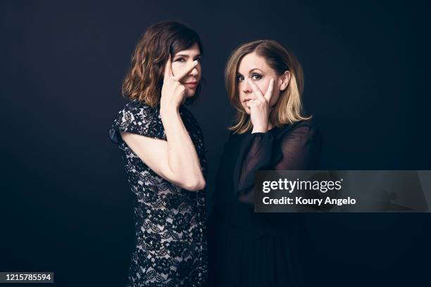 Band Sleater-Kinney are photographed for Under the Radar Magazine on July 9, 2019 in Los Angeles, California.