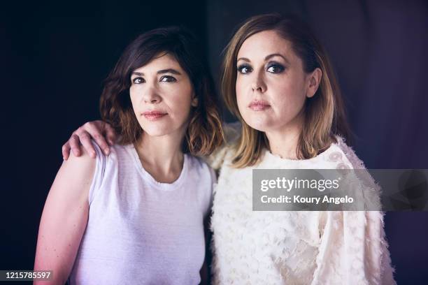 Band Sleater-Kinney are photographed for Under the Radar Magazine on July 9, 2019 in Los Angeles, California.