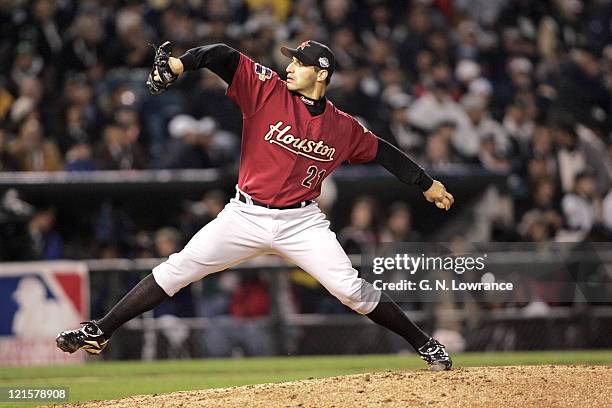 Pitcher Andy Pettitte of the Houston Astros during game 2 of the World Series against the Houston Astros at US Cellular Field in Chicago, Illinois on...