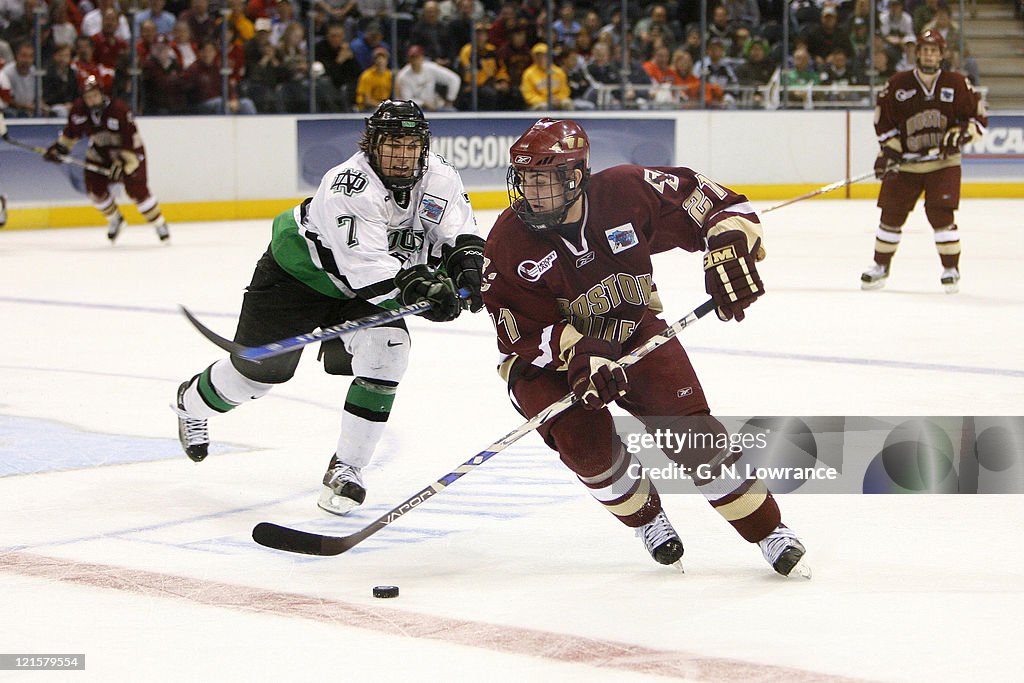 NCAA Mens Hockey - Frozen Four - Semifinals - North Dakota vs Boston College