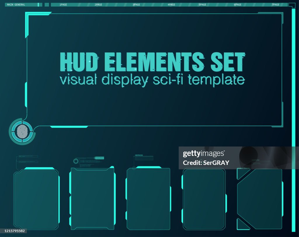 Call Out Gui Interface Elements Hud Ui Gui Vector Callout Titles Set High-Res Vector ...