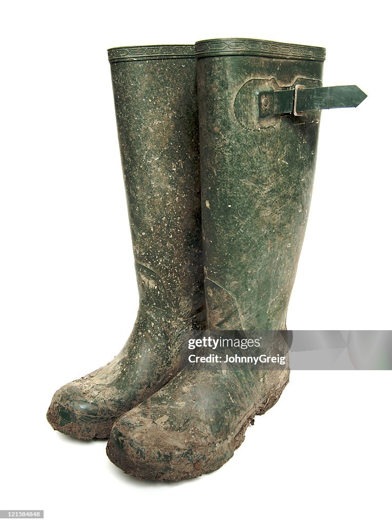 Muddy Wellington Boots