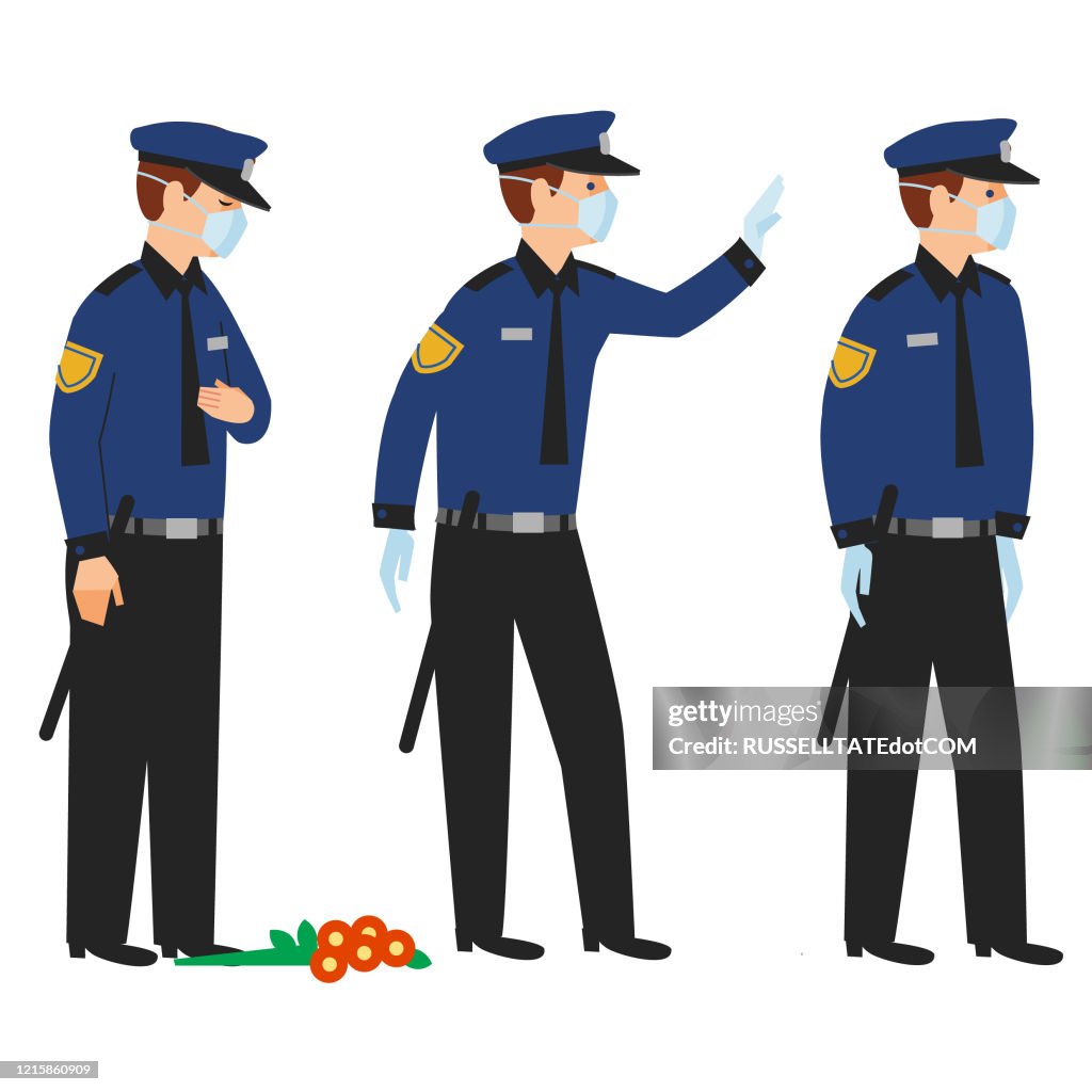 Cops working with a Bio hazard