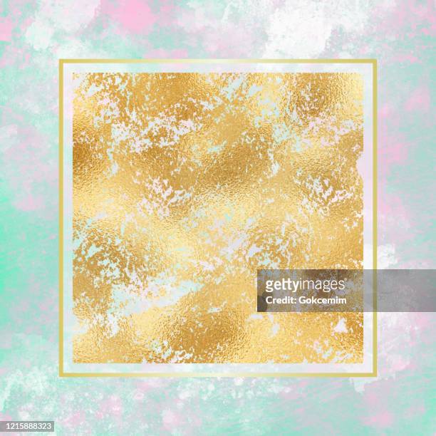Gold Foil Grunge Texture With Painted Background Abstract Watercolour  Background With Bright Color Brush Strokes Banner Design Metallic Golden  Texture For Greeting Cards Party Invitation Packaging Surface Design  High-Res Vector Graphic -