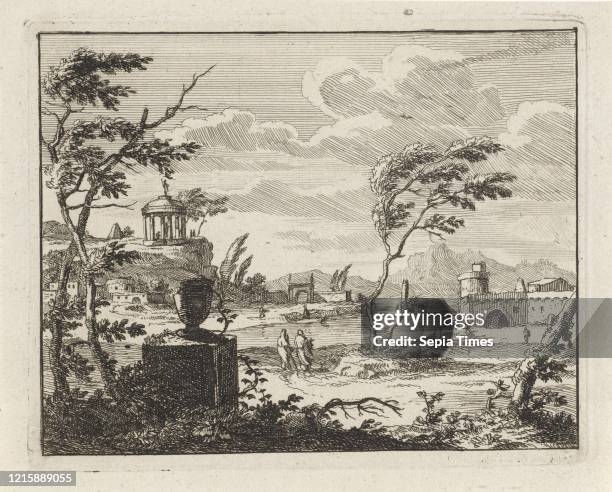 Ruinous Example Ruinous landscape with classical buildings, Anonymous, 1701. News Photo ...