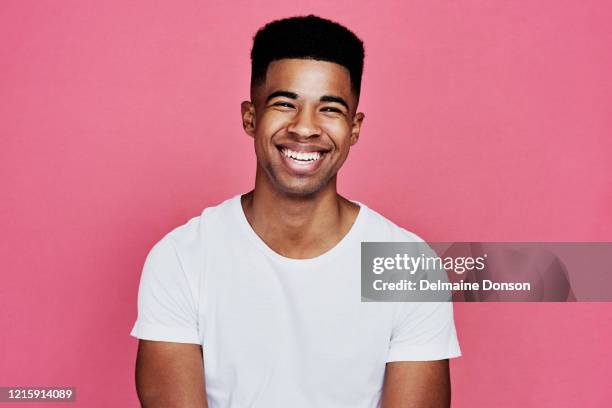 nothing but smiles here - man pink stock pictures, royalty-free photos & images