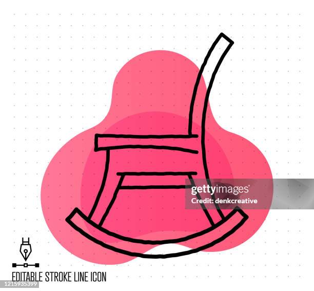 retirement span vector editable line illustration - sitting on porch stock illustrations