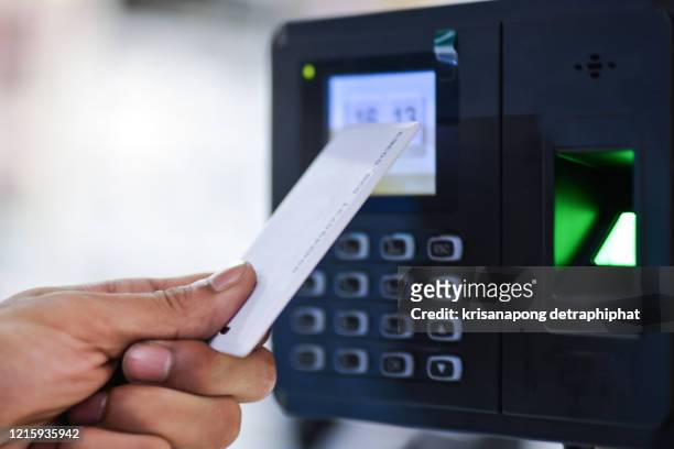 keycard and digital door lock ,electronic reader with fingerprint scanner,fingerprint - computer key stock pictures, royalty-free photos & images
