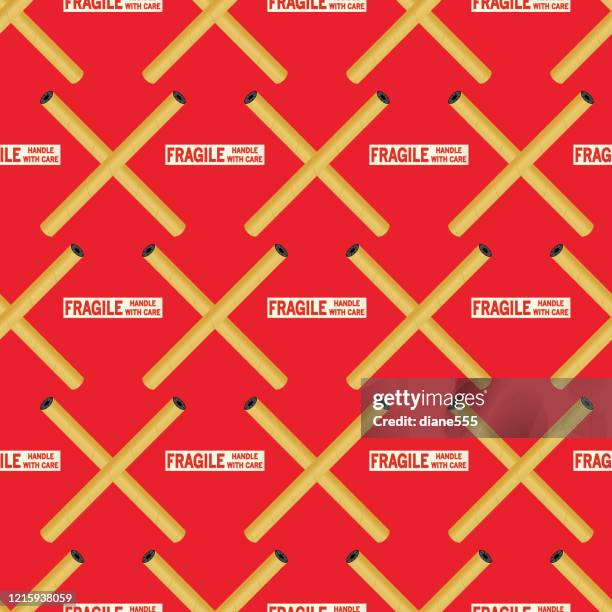 shipping packages pattern - wrapping paper roll stock illustrations