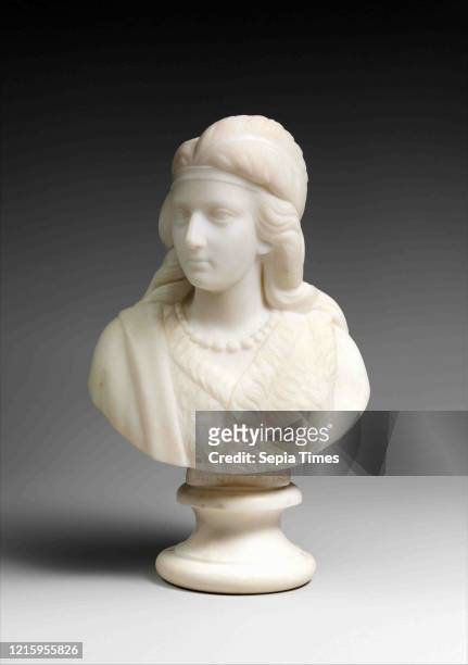 Minnehaha Made in Rome, Italy, Marble, 11 5/8 _ 7 1/4 _ 4 7/8 in. , Sculpture, Edmonia Lewis , Like many American sculptors of the nineteenth...