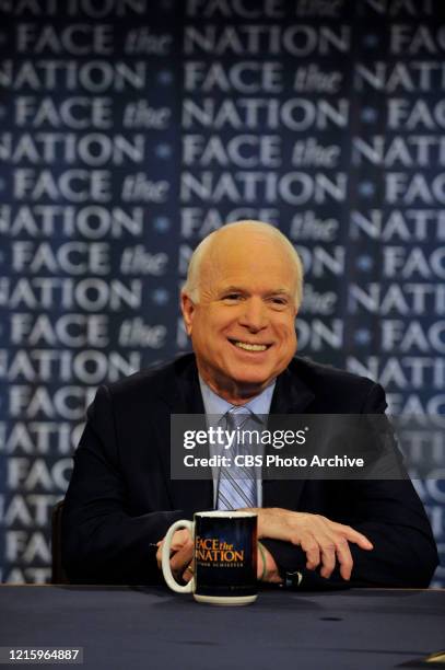 Washington, D.C. - Senator John McCain discusses the President's upcoming State of the Union address with Bob Schieffer on "Face the Nation" January...