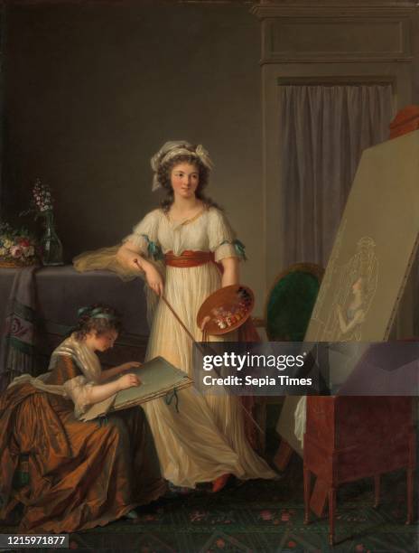 The Interior of an Atelier of a Woman Painter. 1789. Oil on canvas. 45 7/8 x 35 in. . Paintings. Marie Victoire Lemoine . The most important...