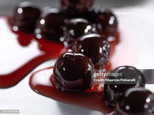 black cherry - sour cherry stock pictures, royalty-free photos & images
