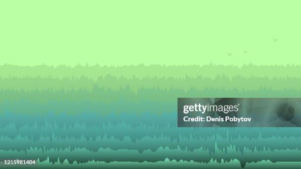 abstract gradient forest background. - forest high angle view stock illustrations