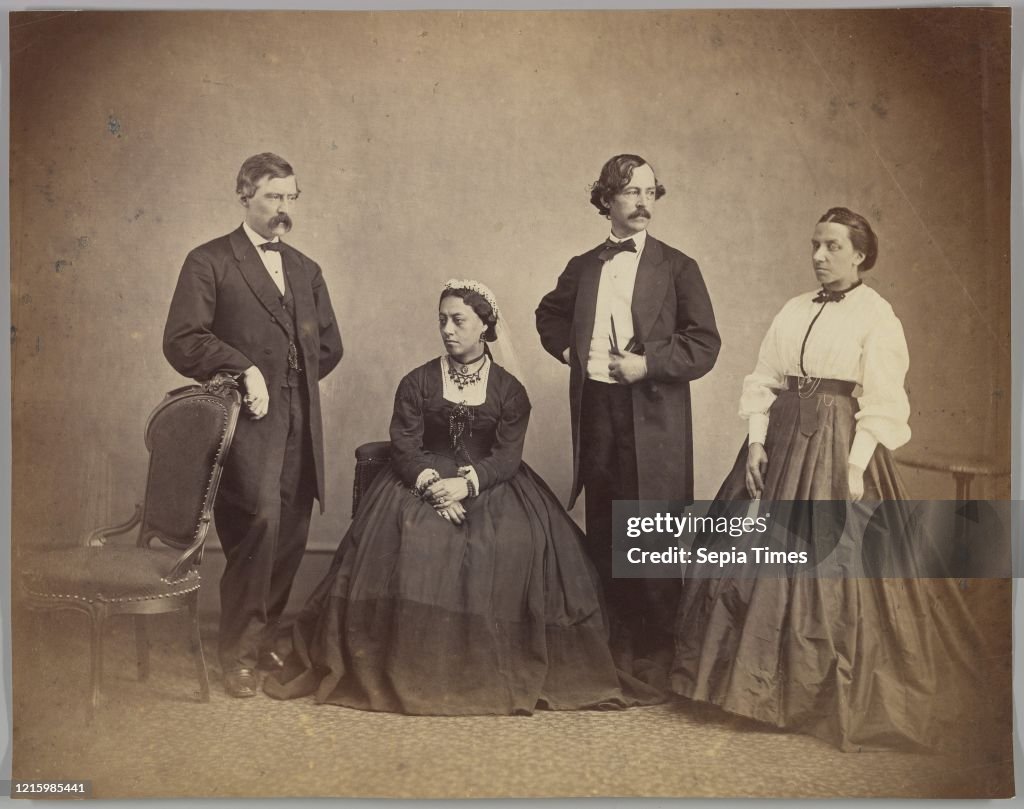 Queen Emma of Hawaii and Her Entourage