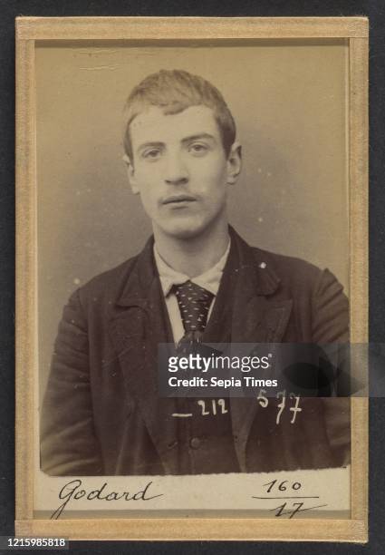 Godard. Armand. Alexandre. 18 ans. Ne le 11/3/75 a Paris XVIIe. Electricien. Cris seditieux. 6/1/94. 1894. Albumen silver print from glass negative....