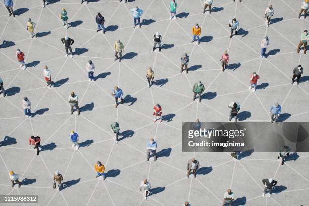 social distancing and networking - large group of people stock pictures, royalty-free photos & images
