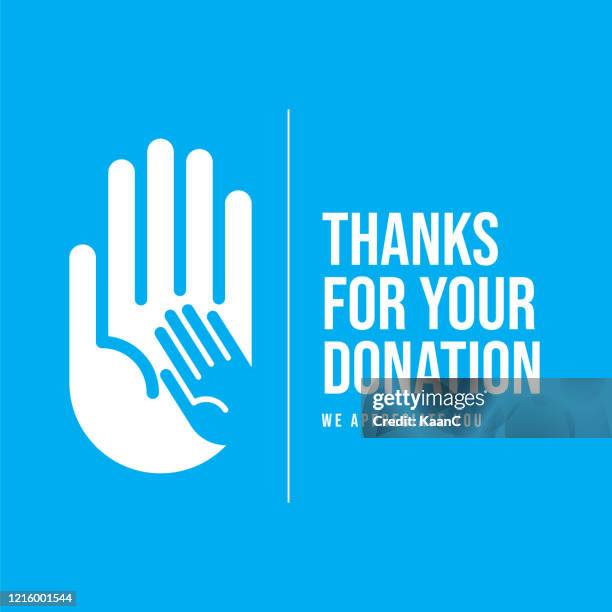 donation concept stock illustration - volunteer logo stock illustrations