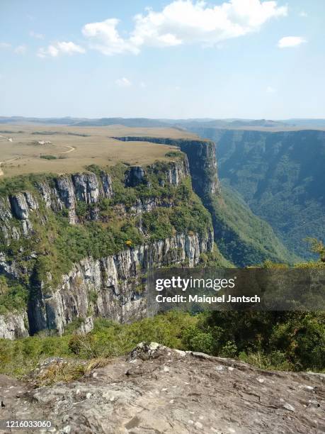 view of a canyon and a plateau - plateau stock pictures, royalty-free photos & images