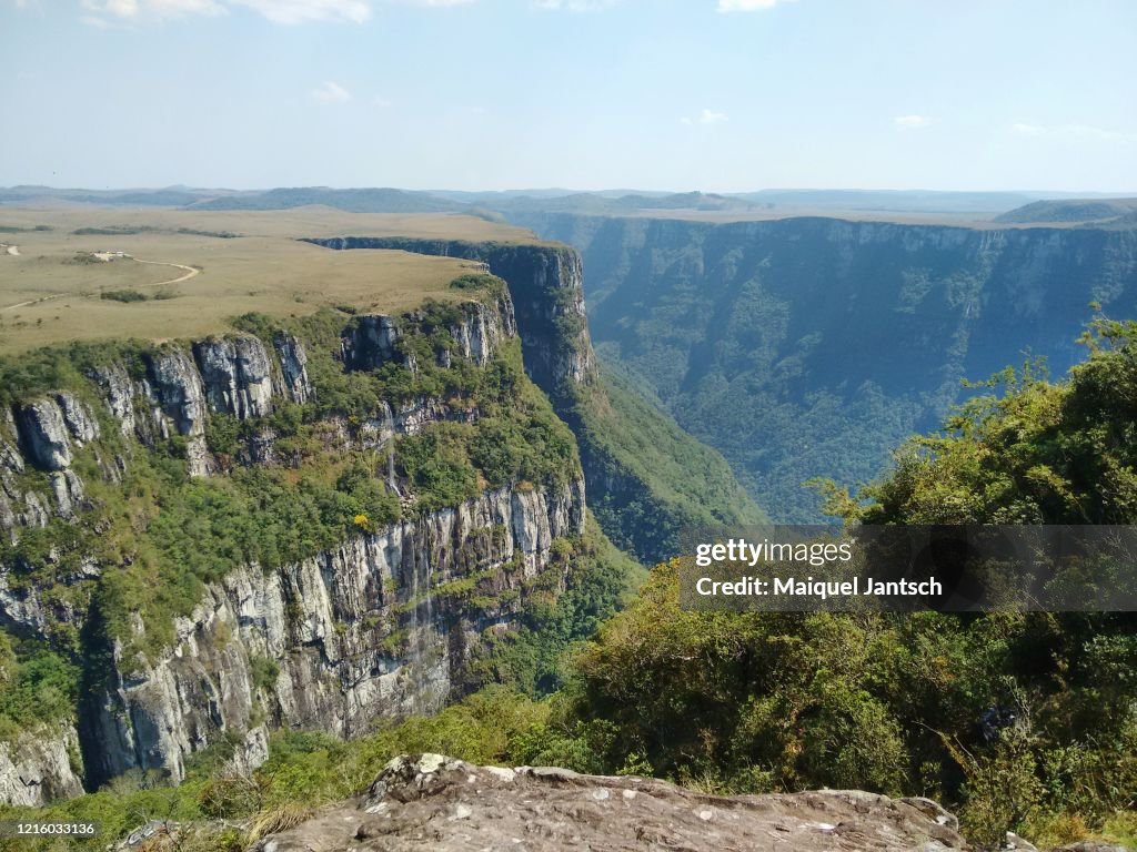 Canyon located in South America where the continent separated from Africa in Pangea millions of years ago