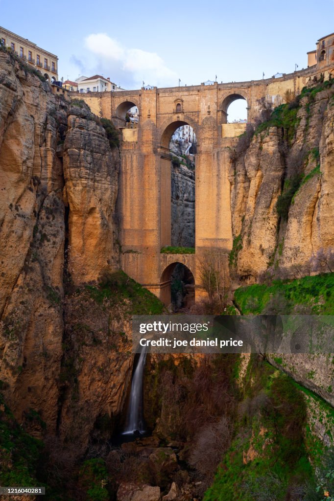 Vertical, Puente Nuevo Bridge, Ronda, Andalusia, Spain