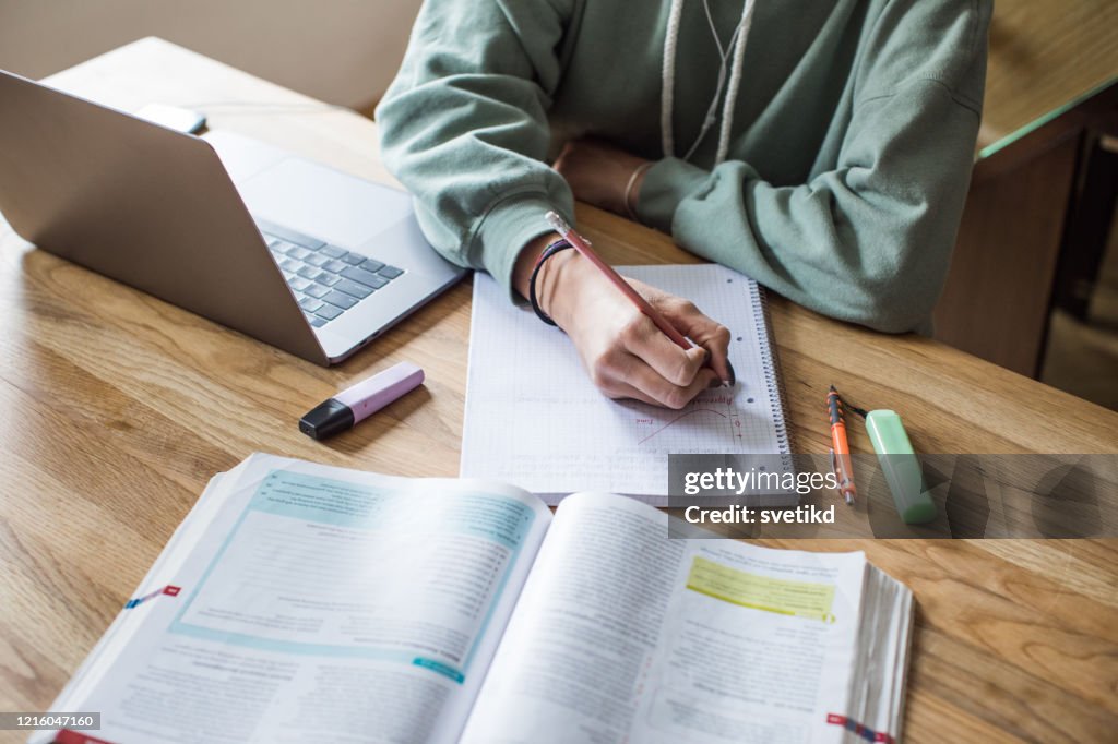 Student Learning During Isolation Period High-Res Stock Photo - Getty ...