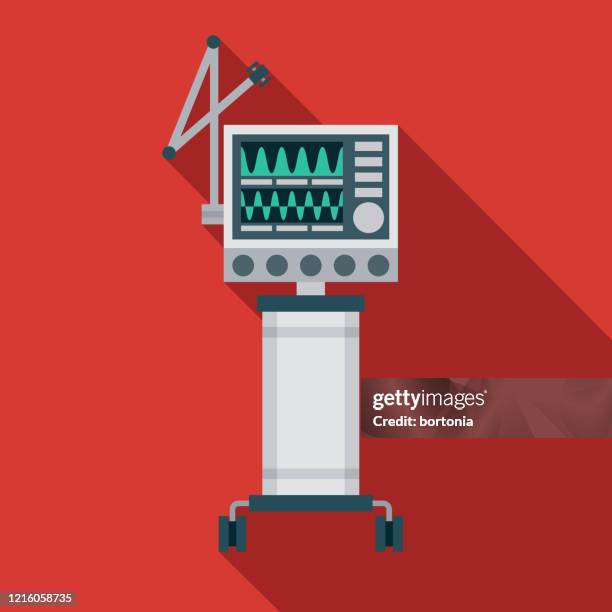 ventilator coronavirus covid-19 icon - lung ventilator stock illustrations