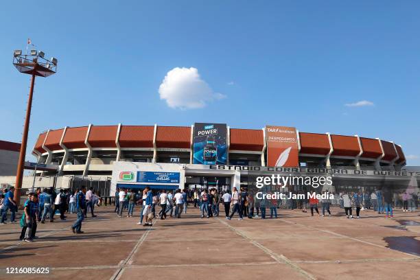 General view of Corregidora Stadium prior the 9th round match between Queretaro and Toluca as part of the Torneo Clausura 2018 Liga MX at Corregidora...