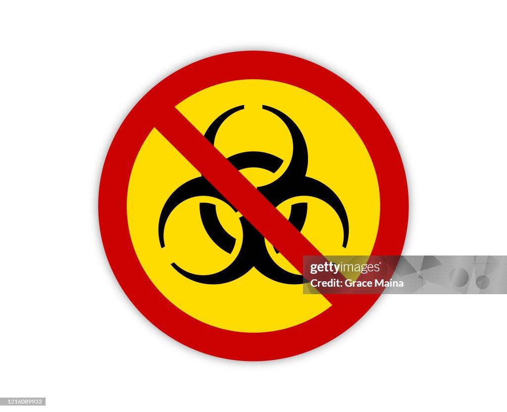 Bio hazard Symbol For Infectious Diseases Warning