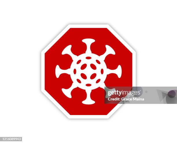 infectious virus icon symbol for pandemic and dangerous contagious diseases warning - rickettsia stock illustrations