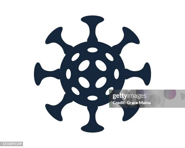 infectious virus icon symbol for pandemic and dangerous contagious diseases vector illustration - rickettsia stock illustrations