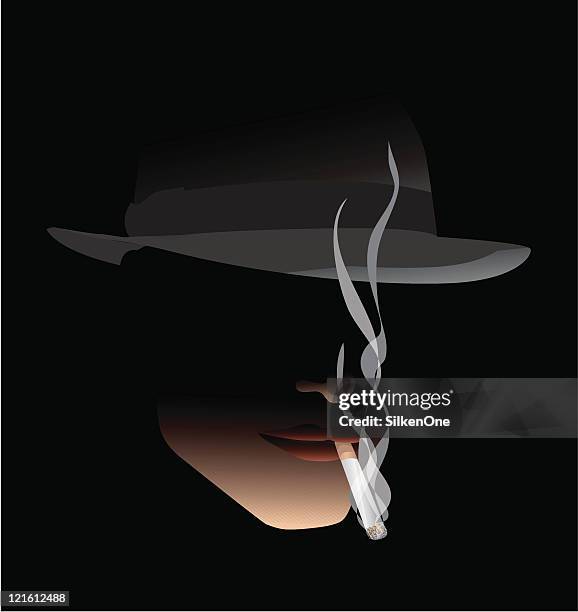 detective - fedora stock illustrations