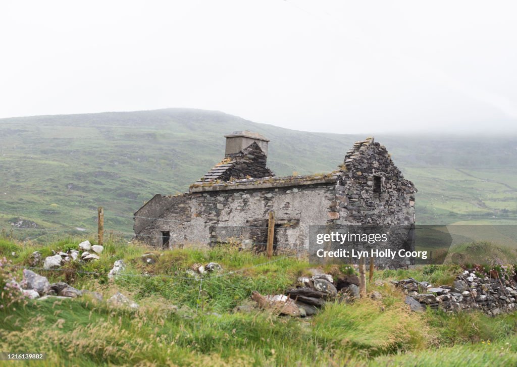 Derelict stone house in Ireland