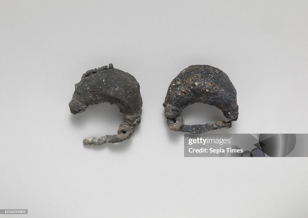 Silver sanguisuga-type fibula (safety pin)