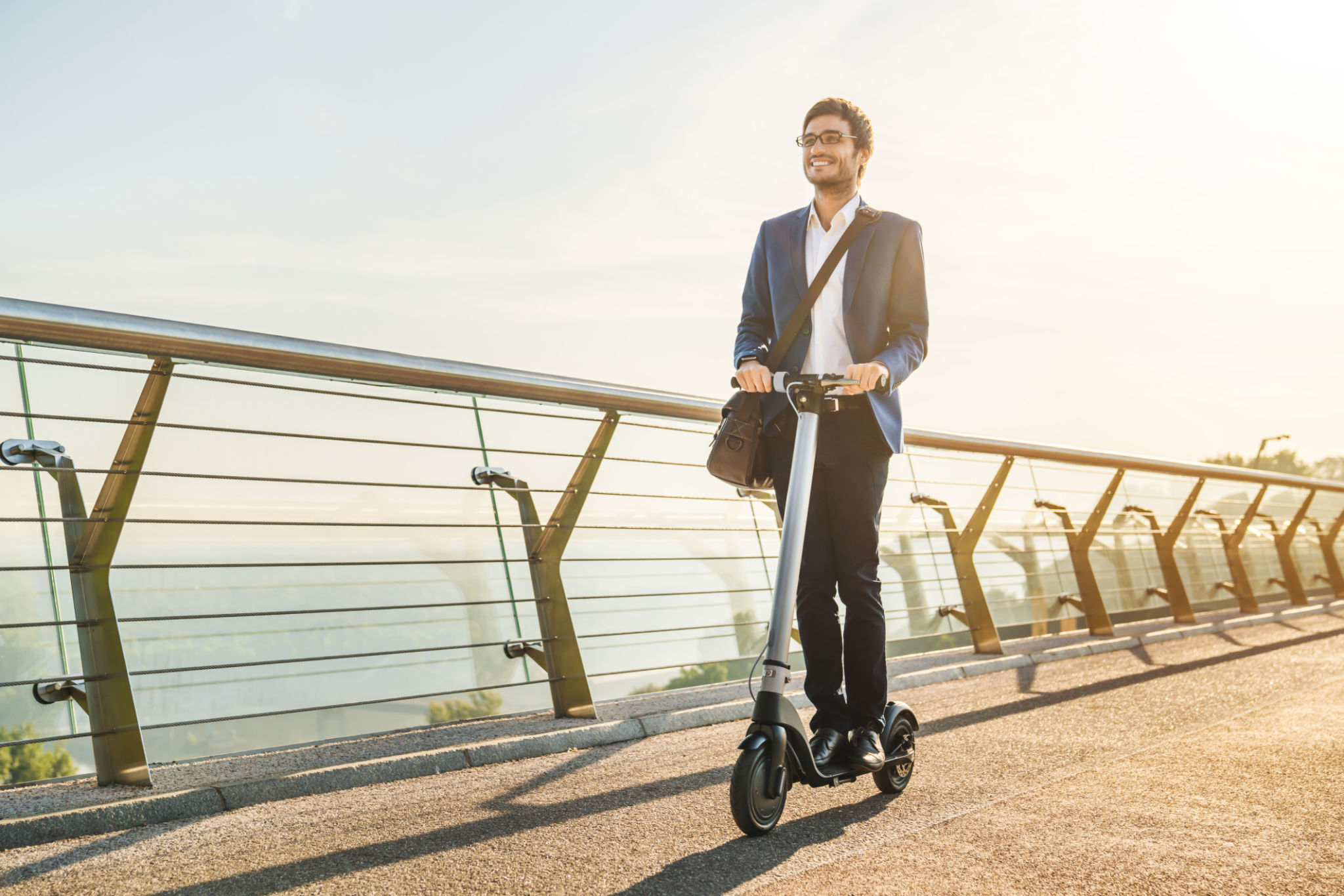 people using scooters