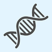 DNA chain solid icon. Genetic medicine and evolution symbol glyph style pictogram on white background. COVID-19 and Medical signs for mobile concept and web design. Vector graphics.