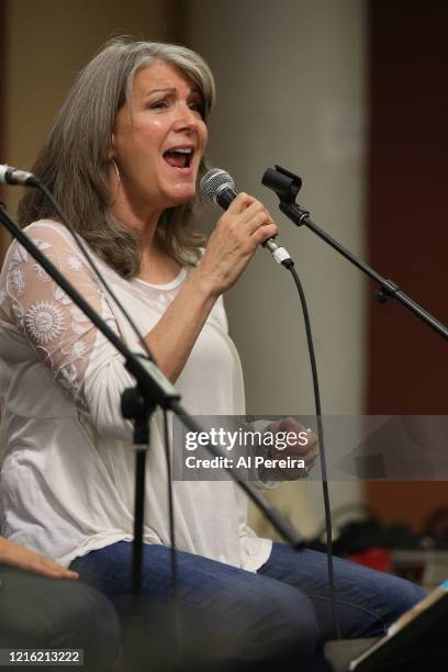 Kori Withers and Kathy Mattea rehearse for the "Lean On Him- A Tribute To Bill Withers" show on September 30, 2015 in New York City.