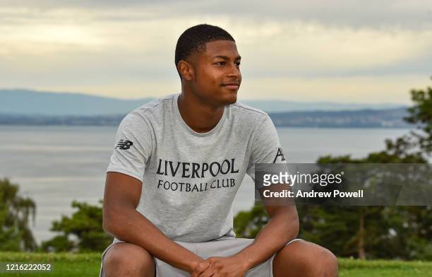Rhian Brewster of Liverpool on August 02, 2019 in Evian-les-Bains, France.