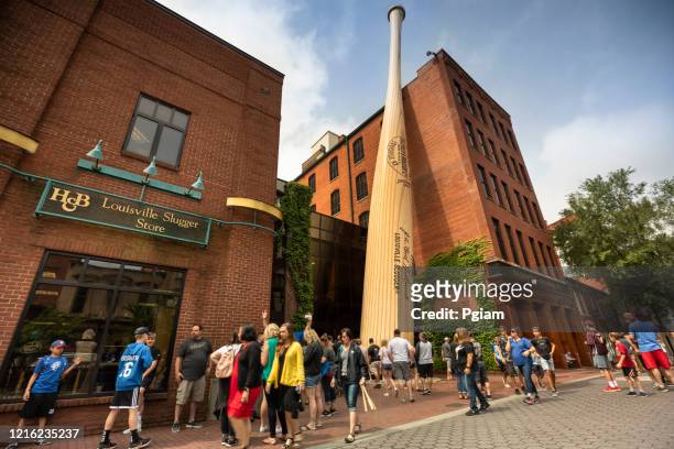 louisville slugger museum and factory in kentucky usa - slugger stock pictures, royalty-free photos & images