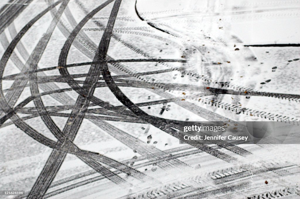 Tracks in snow