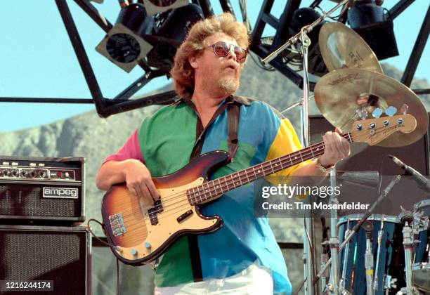 Donald "Duck" Dunne of Booker T and the Mg's performs at Squaw Valley ski area on August 25, 1991 in Squaw Valley, California.