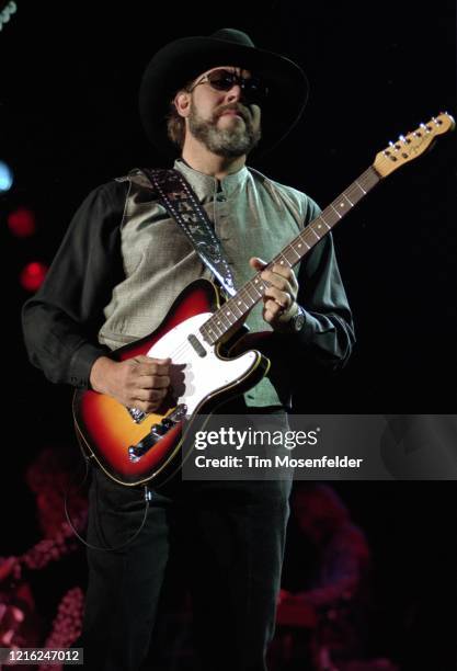 Hank Williams Jr. Performs at Shoreline Amphitheatre on June 14, 1992 in Mountain View, California.