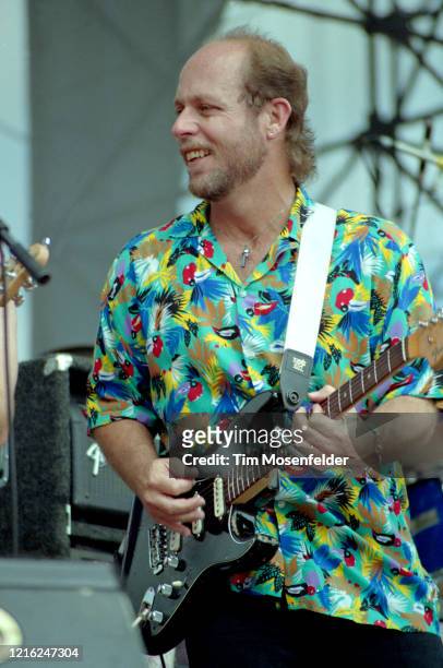Paul Barrere of Little Feat performs at Autzen Stadium on June 24, 1990 in Eugene, Oregon.
